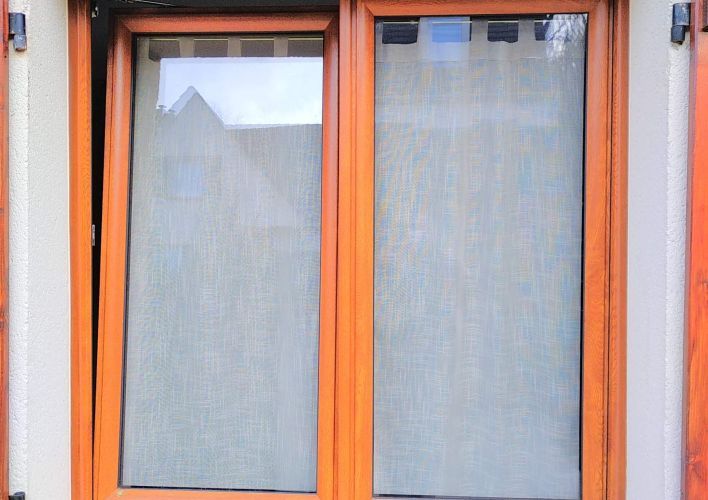 Fenêtres PVC couleur Chêne d'or TRYBA
