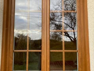 Fenêtre PVC Chêne doré à Blancafort.