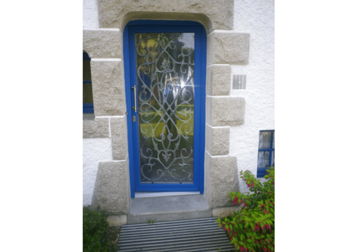 Porte d'entrée Nassau bleue TRYBA Châteaubriant