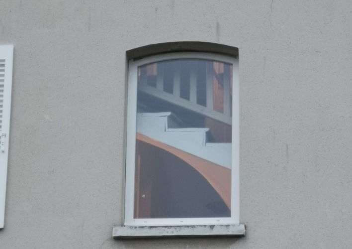 Fenêtre cintrée PVC T70 blanche, Vernon.