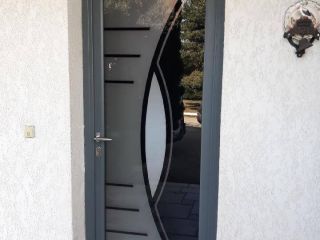 Porte d'entrée vitrée aluminium modèle JASPE