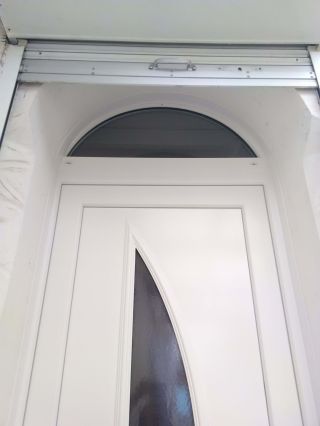 Porte d'Entrée PVC BLANC Modèle QUITO