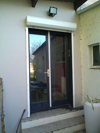 Porte-fenêtre PVC Blanc TRYBA Roye (80).