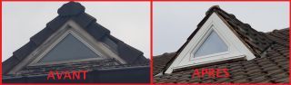 Fenêtres triangulaires en PVC avec vitrage 'Trybaclean
