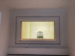 Fenêtre PVC cintrée en rénovation à Blancafort.
