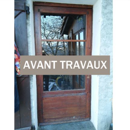 Porte d'entrée bois TRYBA Foix Tarascon-sur-Ariège