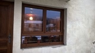Réalisation de fenêtre PVC T70 chêne doré