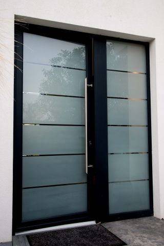 Porte d'entrée HA80 Lazuli - Brun gris